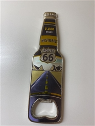 Rt 66 Bottle Opener Magnet