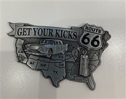 RT 66 Map Magnet